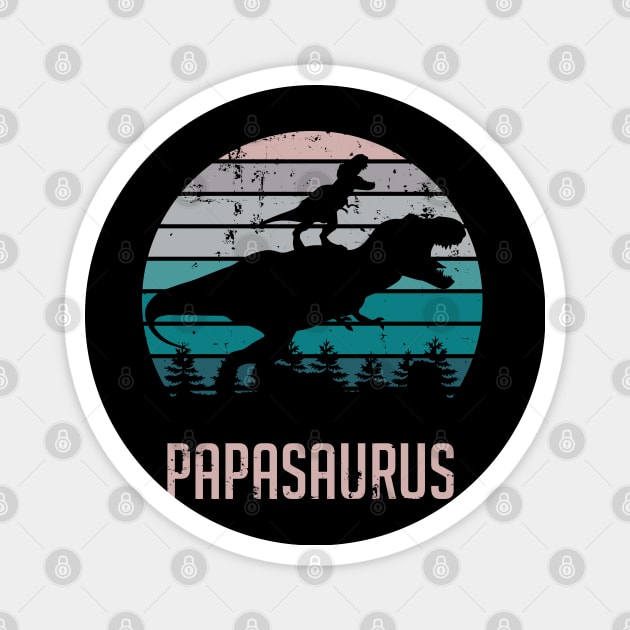 Papasaurus T-Rex Dinosaur Magnet by ryanjaycruz